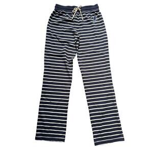 NWT Disney Mickey Mouse Navy White Striped Pajama Lounge Pants Sz Small